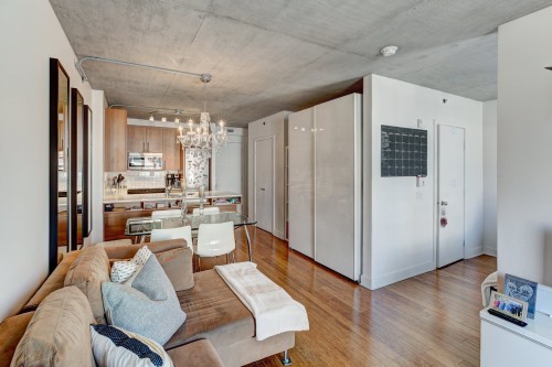 Salon - 407-950 Rue Notre-Dame O., Montréal (Le Sud-Ouest), QC - Indoor Photo Showing Living Room