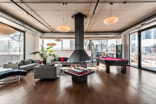 Salle communautaire - 407-950 Rue Notre-Dame O., Montréal (Le Sud-Ouest), QC - Indoor Photo Showing Living Room