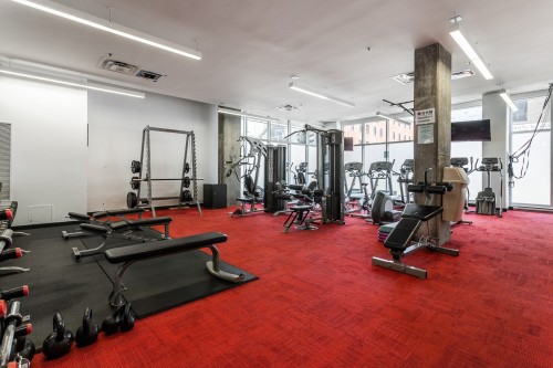 Salle d'exercice - 407-950 Rue Notre-Dame O., Montréal (Le Sud-Ouest), QC - Indoor Photo Showing Gym Room