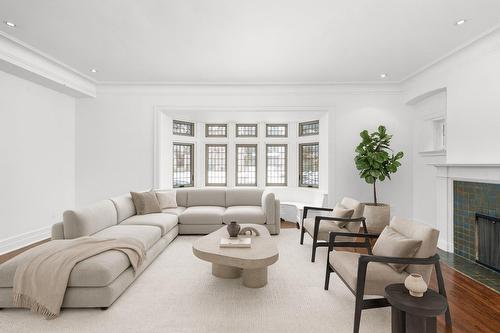 Salon - 752 Av. Upper-Lansdowne, Westmount, QC - Indoor Photo Showing Living Room With Fireplace