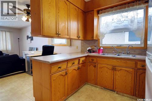 2166 Mcara Street, Regina, SK - Indoor Photo Showing Kitchen With Double Sink