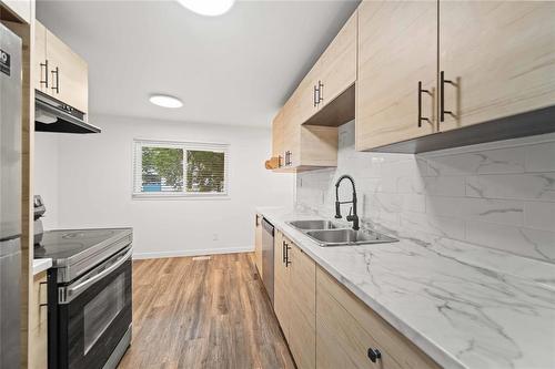 84 Woodydell Avenue, Winnipeg, MB - Indoor Photo Showing Kitchen With Double Sink