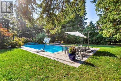 4434 Cedar Springs Road, Burlington, ON - Outdoor With In Ground Pool With Backyard