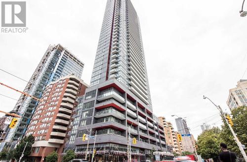 4207 - 159 Dundas Street E, Toronto, ON - Outdoor With Balcony With Facade