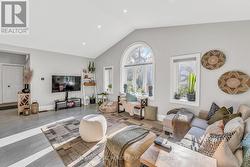 Living room overlooking side patio - 