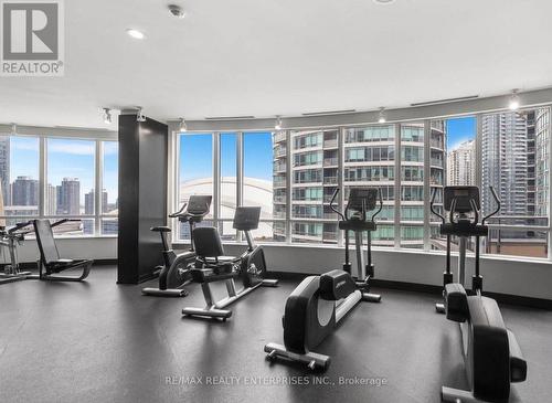 517 - 20 Blue Jays Way, Toronto, ON - Indoor Photo Showing Gym Room