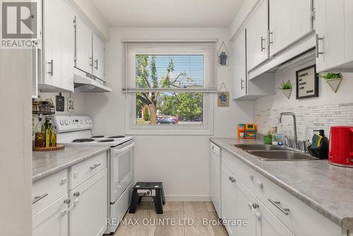 H- 203 North Park Street, Belleville (Belleville Ward), ON - Indoor Photo Showing Kitchen With Double Sink
