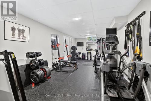 Rec Room/Gym - 83 Wozniak Road, Penetanguishene, ON - Indoor Photo Showing Gym Room