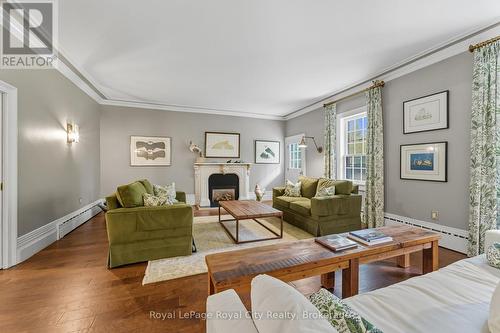 66 Old Mill Road, Cambridge, ON - Indoor Photo Showing Living Room With Fireplace