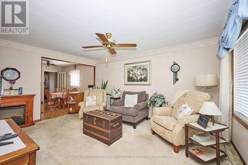 144 Dunkirk Road, Welland (Lincoln/Crowland), ON - Indoor Photo Showing Living Room With Fireplace