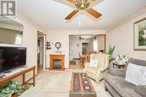 144 Dunkirk Road, Welland (Lincoln/Crowland), ON - Indoor Photo Showing Living Room With Fireplace