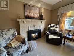 Brick gas fireplace - 
