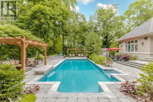 503 Meadow Wood Road, Mississauga, ON - Outdoor With In Ground Pool With Deck Patio Veranda With Backyard