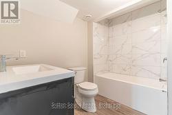 4 pc bathroom in lower level - 