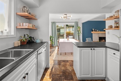 7147 Wright Rd, Sooke, BC - Indoor Photo Showing Kitchen With Double Sink