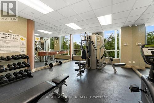 1611 - 2545 Erin Centre Boulevard, Mississauga (Central Erin Mills), ON - Indoor Photo Showing Gym Room