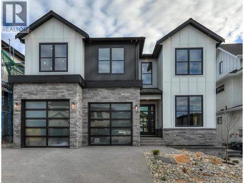 Modern Farmhouse: Timeless Charm Meets Contemporary Luxury - 5533 Foothill Court, Kelowna, BC - Outdoor With Facade