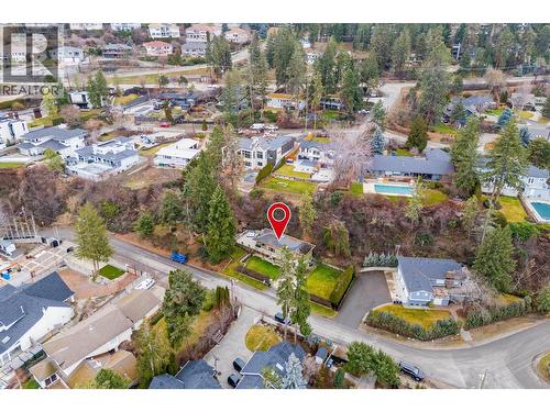 Birds Eye view of the property line - 0.30 acre - 391 Braeloch Road, Kelowna, BC - Outdoor With View