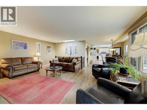 Ample natural light from the skylight - 391 Braeloch Road, Kelowna, BC - Indoor Photo Showing Kitchen With Double Sink