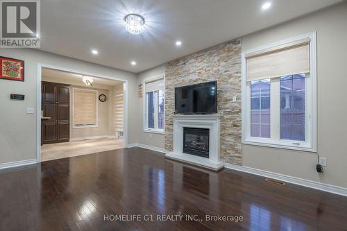 79 Heslop Circle, Brampton, ON - Indoor With Fireplace
