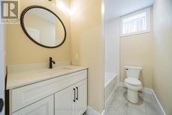 Lower level FULL bath w/ drop-in tub, tile - 