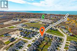 Closing to beach (path) & shopping (green pin) - 