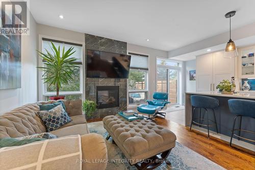 823 Petra Private, Ottawa, ON - Indoor Photo Showing Living Room With Fireplace