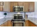 Pictures are from a similar one bedroom staged unit. - 3220 Skyview Lane Unit# 202, West Kelowna, BC  - Indoor Photo Showing Kitchen With Stainless Steel Kitchen With Upgraded Kitchen 