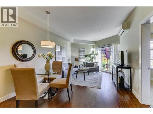Pictures are from a similar one bedroom staged unit. - 3220 Skyview Lane Unit# 202, West Kelowna, BC - Indoor Photo Showing Dining Room
