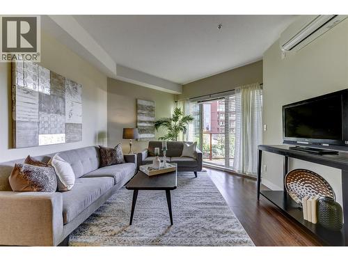 Pictures are from a similar one bedroom staged unit. - 3220 Skyview Lane Unit# 202, West Kelowna, BC - Indoor Photo Showing Living Room