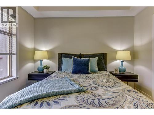 Pictures are from a similar one bedroom staged unit. - 3220 Skyview Lane Unit# 202, West Kelowna, BC - Indoor Photo Showing Bedroom