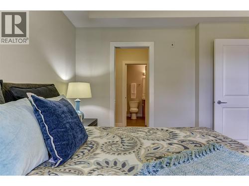 Pictures are from a similar one bedroom staged unit. - 3220 Skyview Lane Unit# 202, West Kelowna, BC - Indoor Photo Showing Bedroom