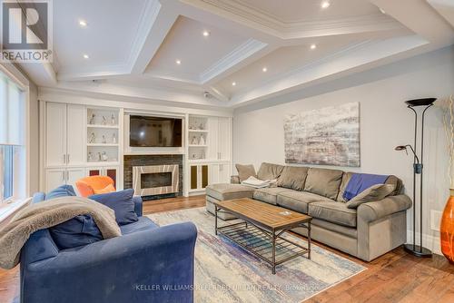 1487 Myron Drive, Mississauga, ON - Indoor Photo Showing Living Room With Fireplace