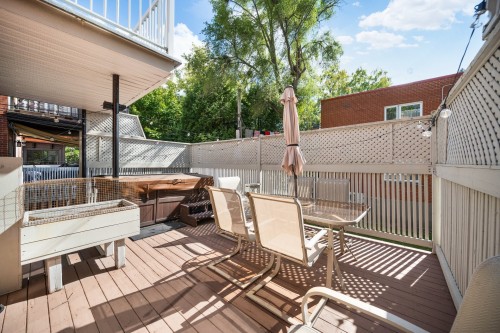 Cour - 4684 Av. Hingston, Montréal (Côte-Des-Neiges/Notre-Dame-De-Grâce), QC - Outdoor With Deck Patio Veranda With Exterior