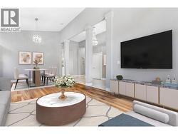 *virtually staged*  Front living room looking into dining room - 