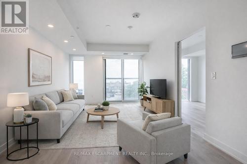 Virtually Staged - 309 - 370 Martha Street, Burlington, ON - Indoor Photo Showing Living Room