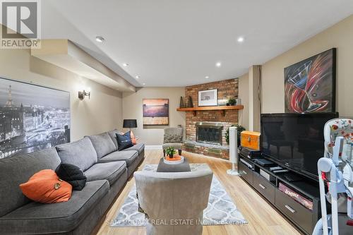 3620 Ponytrail Drive, Mississauga, ON - Indoor Photo Showing Living Room With Fireplace