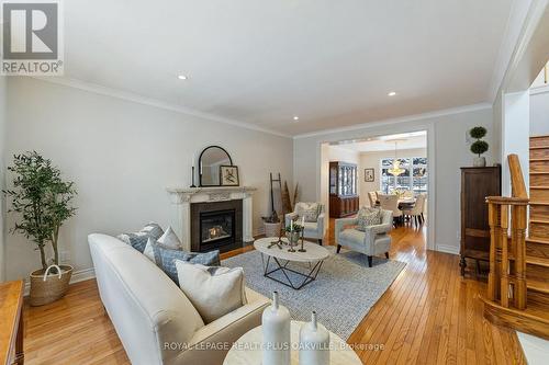1189 Glen Road, Mississauga, ON - Indoor Photo Showing Living Room With Fireplace