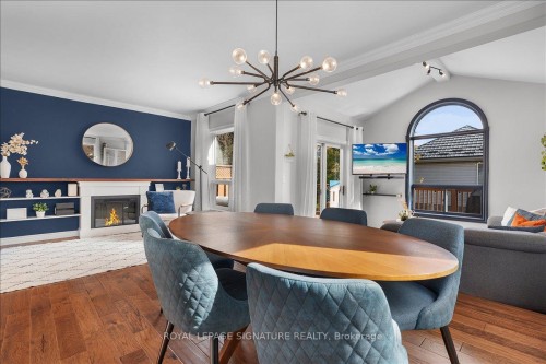 5 Fleming Road, Guelph, ON - Indoor Photo Showing Dining Room With Fireplace