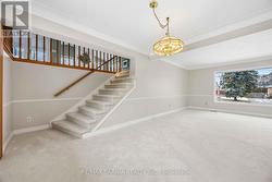 Wide stairs going to great room - 