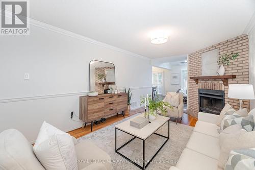 6236 Camgreen Circle, Mississauga, ON - Indoor Photo Showing Living Room With Fireplace