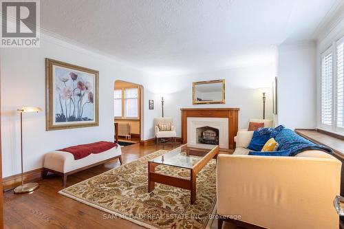 11 Brant Avenue, Mississauga, ON - Indoor Photo Showing Living Room With Fireplace