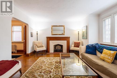 11 Brant Avenue, Mississauga, ON - Indoor Photo Showing Living Room With Fireplace