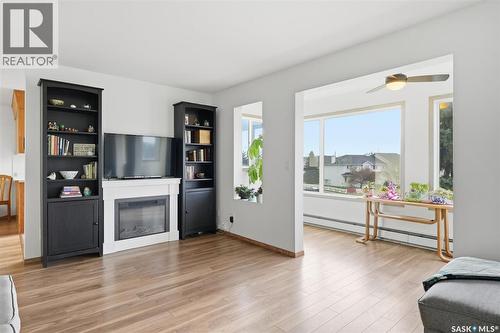 201 103 Keevil Crescent, Saskatoon, SK - Indoor Photo Showing Living Room With Fireplace