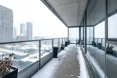 Balcony - 1004-1500 Boul. René-Lévesque O., Montréal (Ville-Marie), QC - Outdoor With View With Exterior