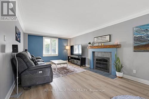 3 Roberta Crescent, Ottawa, ON - Indoor Photo Showing Living Room With Fireplace