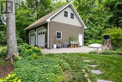 Detached garage-workshop 250V & large storage loft - 