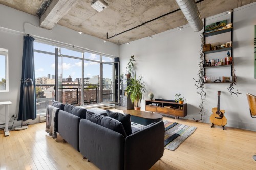Living Room - 402-4225 Rue St-Dominique, Montréal (Le Plateau-Mont-Royal), QC - Indoor Photo Showing Living Room