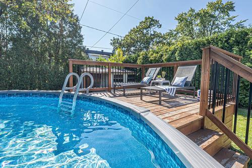 Piscine - 488 Boul. Samson, Laval (Sainte-Dorothée), QC - Outdoor With Above Ground Pool