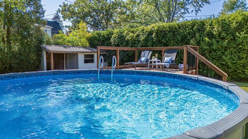 Piscine - 488 Boul. Samson, Laval (Sainte-Dorothée), QC - Outdoor With Above Ground Pool